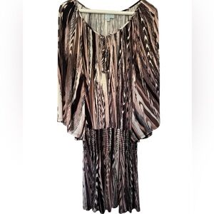 VERONICA M Brown Tan Casual Dress Women XS